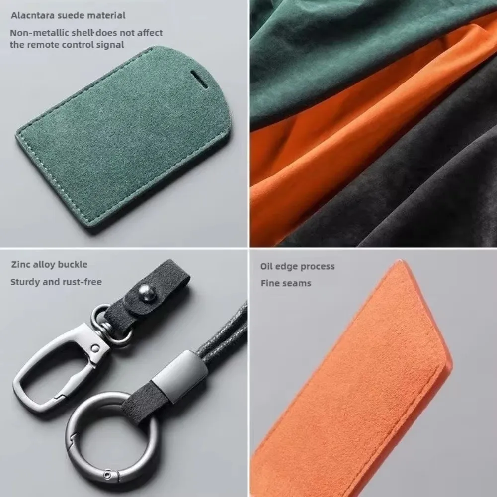 Portable Genuine Leather Car NFC Card Holder Mini License NFC PVC Card Cover Flip Suede Cover Key Cover Auto Accessories