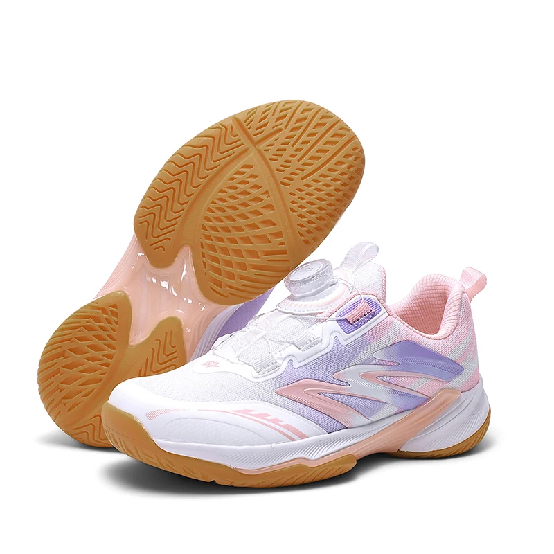 

Professional Leather Badminton Shoes Couple Anti-Slip Training Sneaker Lightweight Women Tennis Shoes Volleyball Sport Shoes
