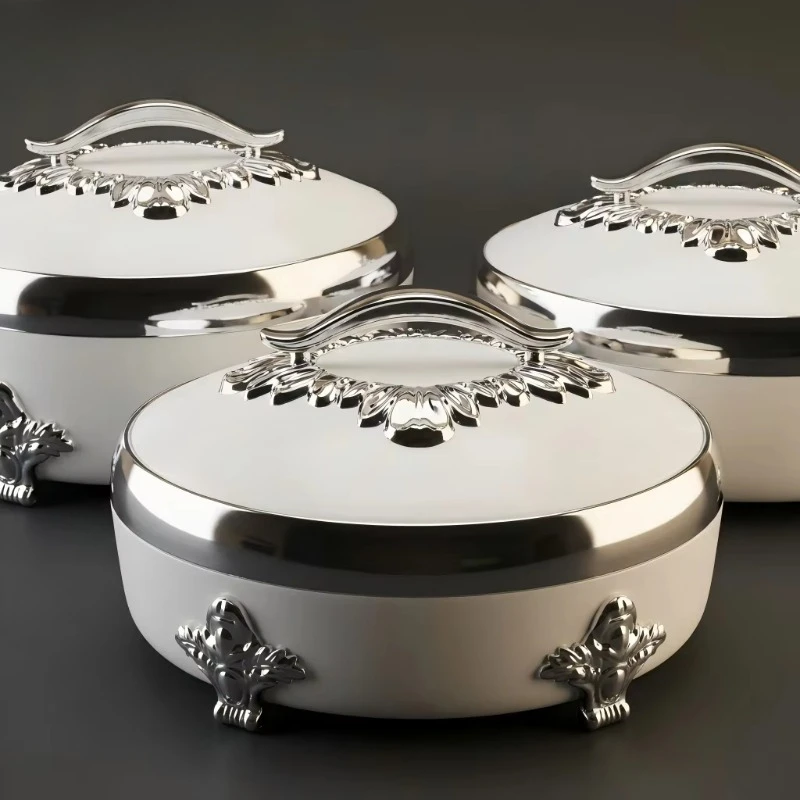 Stainless Steel Insulated Food Container Lunch Box Casserole Container Food Insulator Hot Pot Food Insulation Container Set