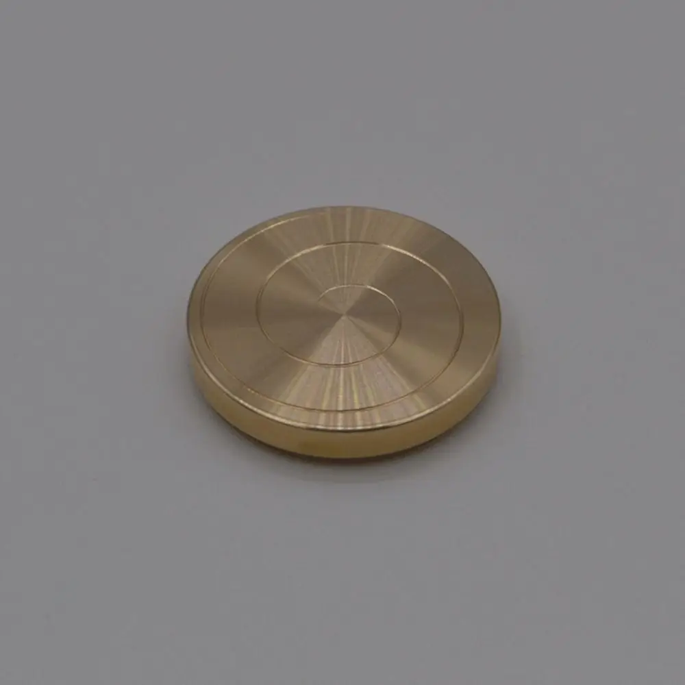 Giocattoli rotondi Fidget Spinner Cuscinetto silenzioso Alleviare l'affaticamento Giocattoli Spinner da tavolo Giroscopio con punta delle dita in acciaio inossidabile in metallo