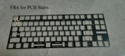 Wooting 80HE ANSI keyboard reinforced plate brass FR4 CF aluminum for plate mount stabilizer and pcb screw in stab