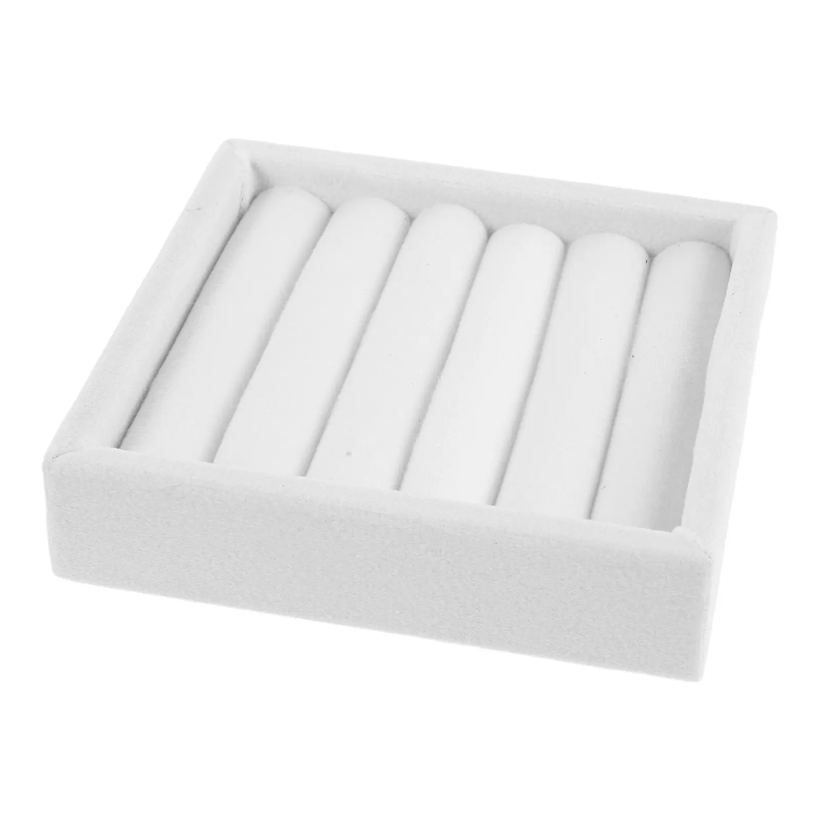 Rings Organizer Tray 5 Slots Stackable Jewelry Storage Tray for Rings Earrings Jewelry Drawer Organizer Insert for Dresser Box