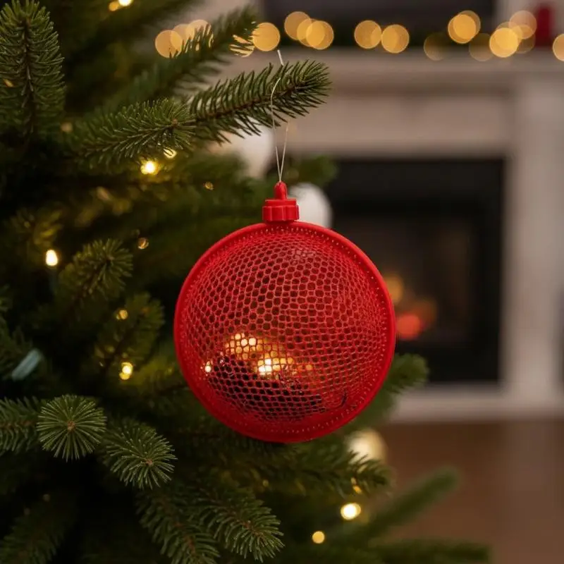 3D Printed Hollow Lattice Sphere Fillable Candy Decor Ball for New Year Eve Party Home Decor Holiday Ornament