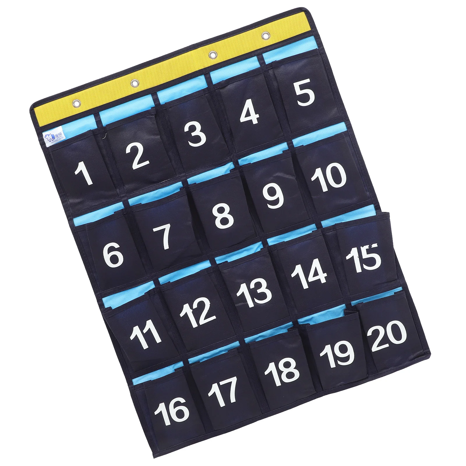 20 جيوب حامل هاتف مرقمة حقيبة تنظيم معلقة للهواتف المحمولة الآلات الحاسبة غير المنسوجة النسيج جدار الباب كيس التخزين #6