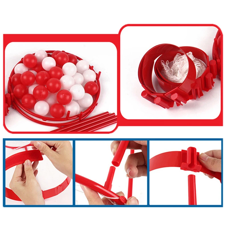 Filet de basket-ball réglable Head Hoop pour enfants et adultes, bande de sauna, jeu de carnaval, fête, 1 ensemble