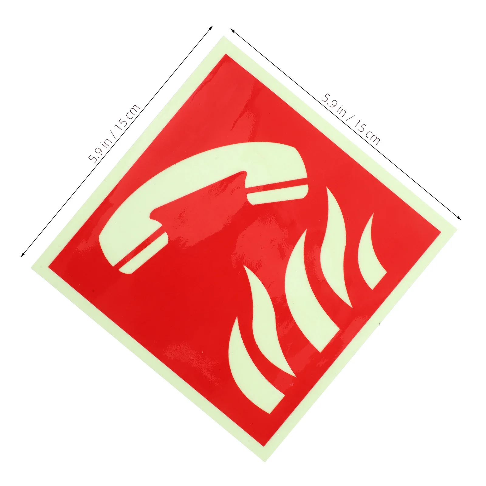 ملصق هاتف الطوارئ للحريق مقاوم للماء بلمسة نهائية لامعة ومقاوم للتمزق لأنفاق الطابق السفلي وأعمدة المصعد ومواقع الإشارة الضعيفة #5