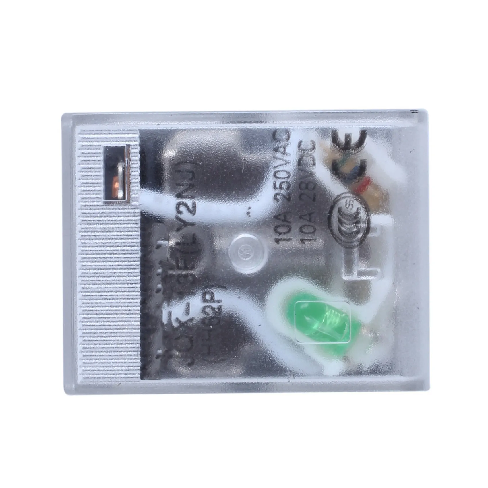 DT17 2X JQX-13F LY2 DC 12V 8-Pin DPDT Electromagnetic Relay, Green LED Indicator, 10A 240VAC for Remote Control & Automation
