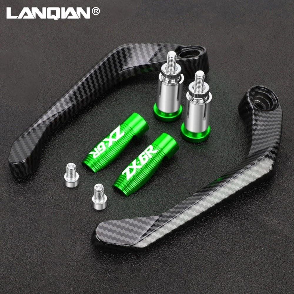 

FOR KAWASAKI NINJA ZX-6R ZX6R ZX636R ZX6RR Motorcycle Handlebar Grips Brake Clutch Levers Handle Bar Protector Guard Accessories