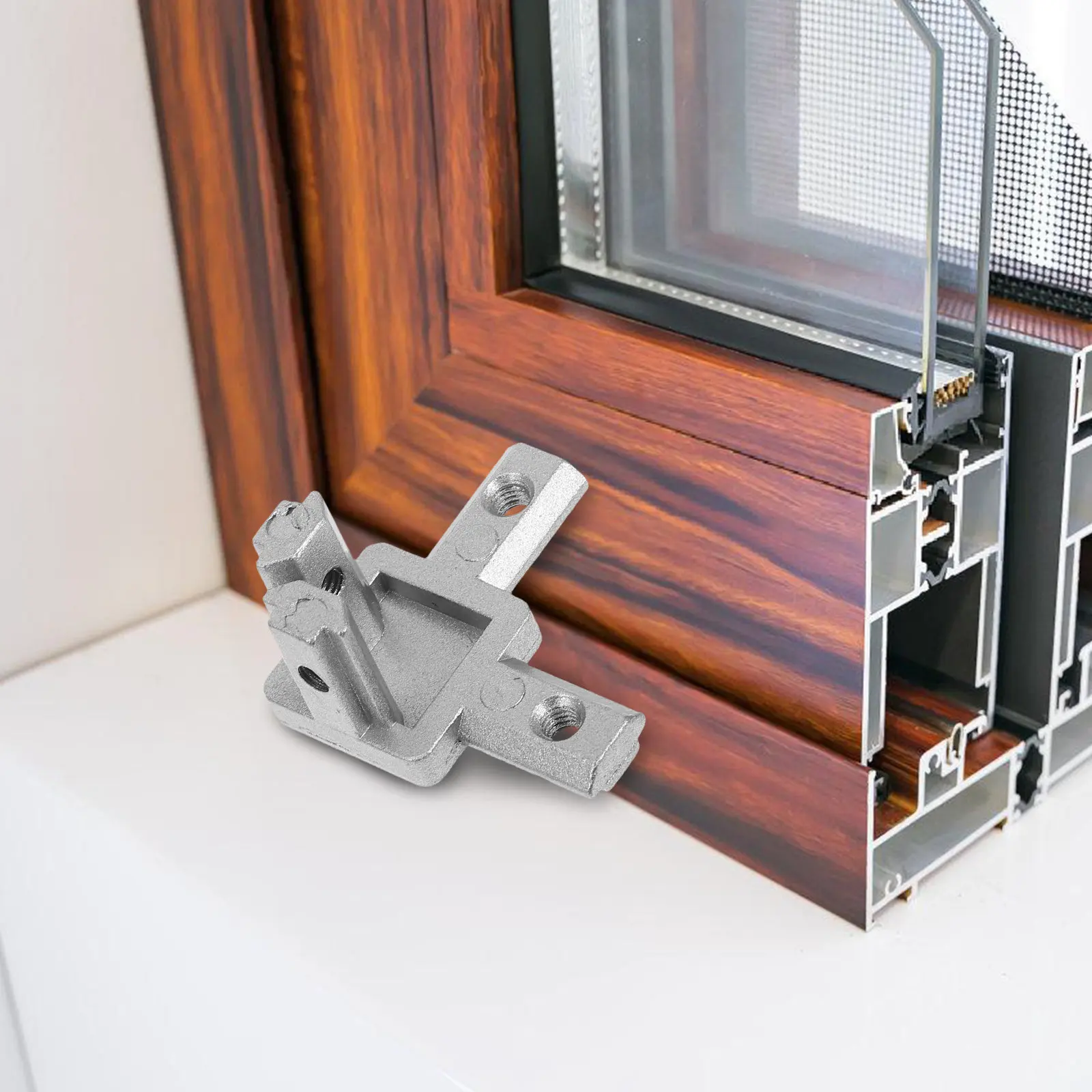 6Pcs 3D Right-Angle Aluminum Extrusion Connector Bracket 3-Way End Corner Fastener for Frameworks Shelf Supports Industrial