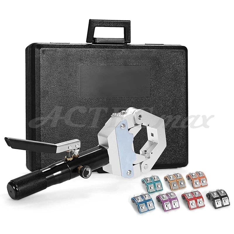 

2025/A/C Hose Crimper Kit AC Hose Crimping Tool Manual Handheld Hydraulic Car Repair A/C Hose Crimping Tool