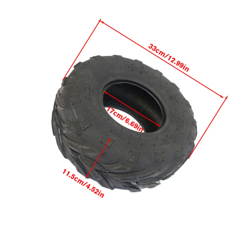 Versatile 145/70-6 ATV Vacuum Tire Fits 6-inch Wheels for Beach bikes and Go-Karts