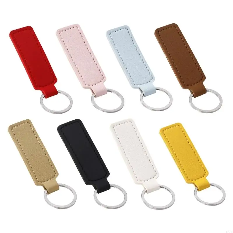 

D5BE Tear Resistant PU Leather Keychain Tear Resistant For Cycling Hiking Holder