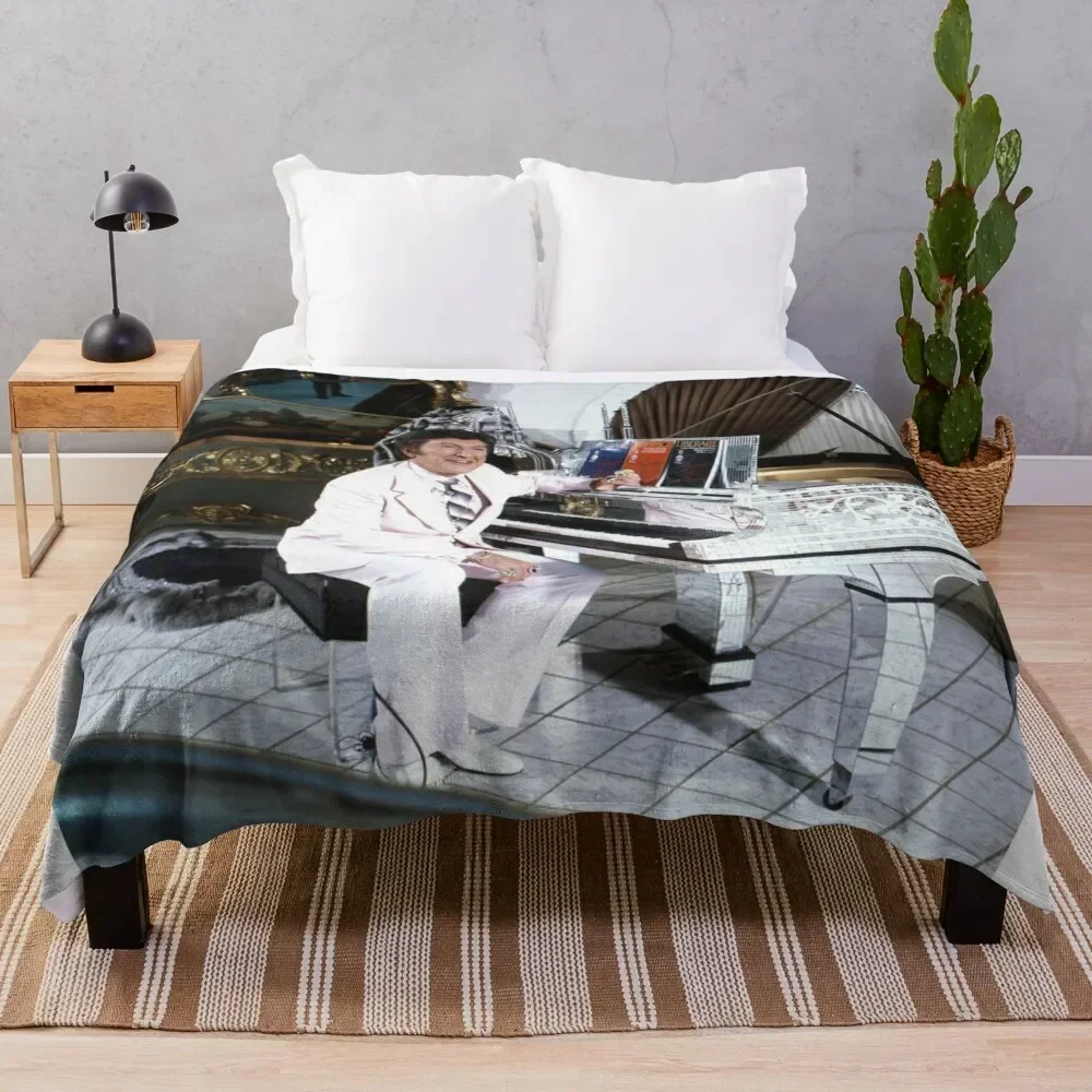 

LIBERACE with piano Throw Blanket Sofa Bed linens halloween Cute Blankets