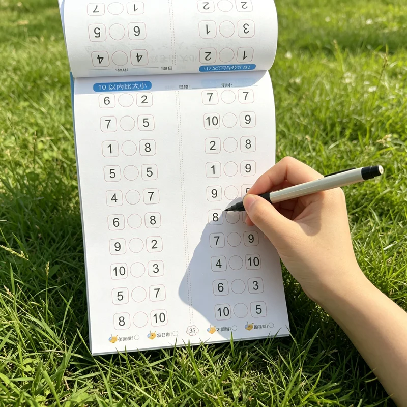 Daily Tracing Workbook: Compare Numbers Within 10 – Preschool to Kindergarten Math Practice