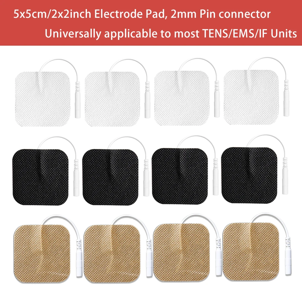 

100/50/20/10pcs Electrostimulation Patches Tens Pulse Massager EMS Muscle Stimulator Replacement Gel Patches Electrode Pads