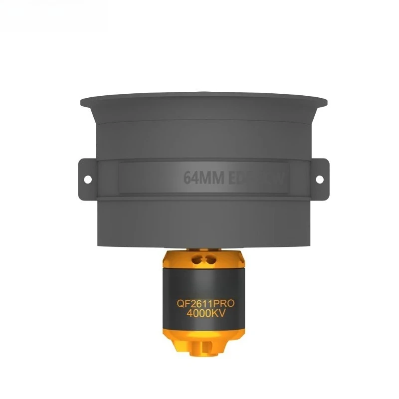 64mm 5-Blade EDF Ducted Fan with Brushless Motor, CW/CCW 4000KV High Thrust RC Jet Engine for RC Airplane,Helicopter Model Parts