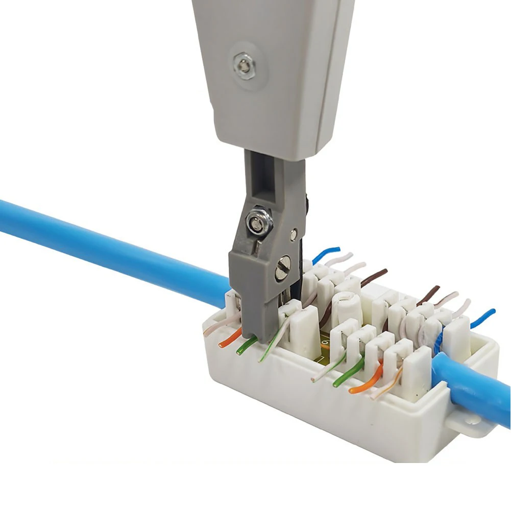 

10pcs Cat6 Network Junction Box for RJ45 Cable Extension Module Straight Through Connection Desktop Information Box
