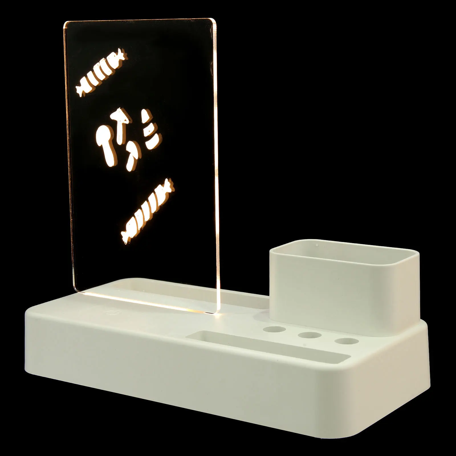 Акриловая доска для сообщений, прозрачная настольная доска для письма, доска для заметок для домашнего офиса, школы, кухни, свадьбы, вечеринки, подставка для вывески, органайзер