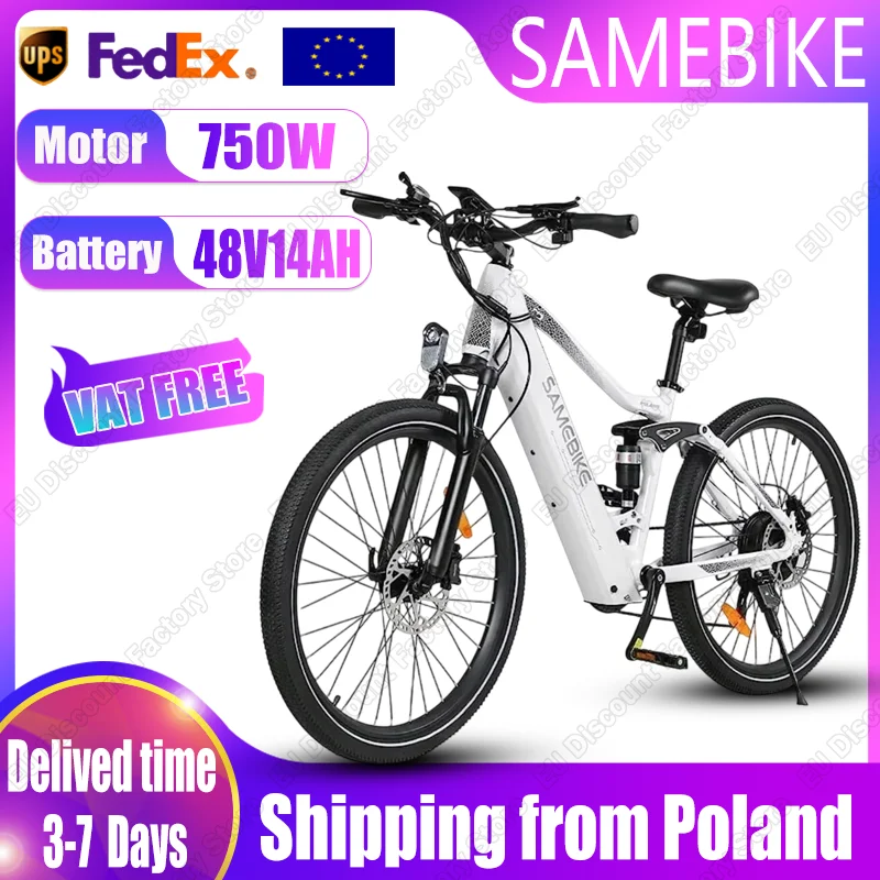 SAMEBIKE XD26 bicicletta elettrica 750W motore Brushless 48 v14ah batteria al litio Mountain bici elettrica per adulti 26 in pneumatico City E-Bike