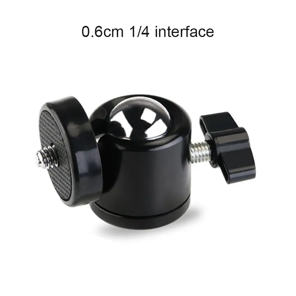 Ball Head Mini Tripod Flashlight Adapter Clamp Desktop Phone Multi-function 1/4" Screw Stand Cradle Camera Flash