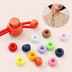 20 PCs Colorful Plastic Round Toggle Clip Stopper Cord Lock Stopper Clip Sportswear Rope Buckle Clothing Accessories 9mm x 6mm