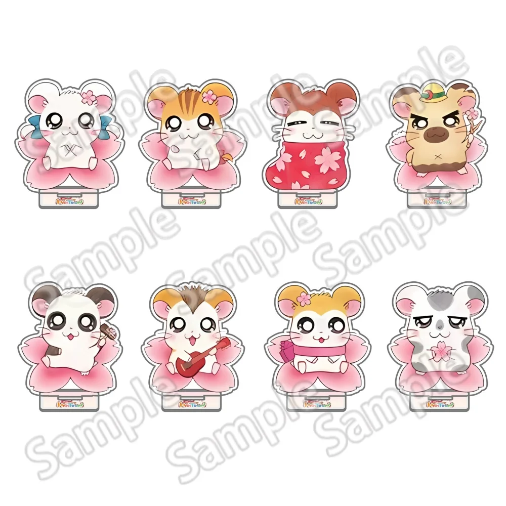 Hamtaro Anime Acrylic Stand keychain 10cm Cute Hamster Figure Desktop Decoration Collection Fans Gift