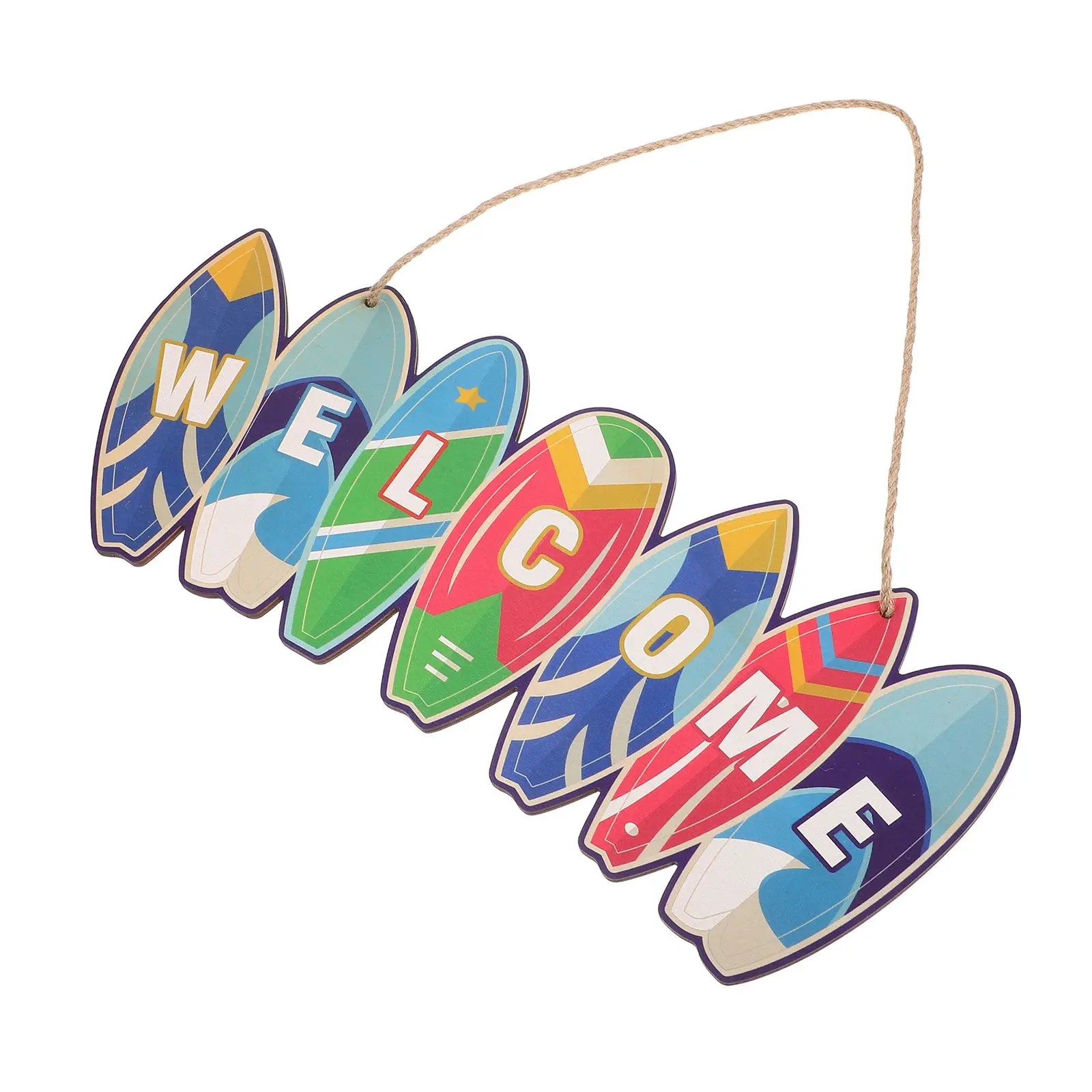 

Wooden Surfboard-shaped Wall Hanging Sign Summer Beach Decor Material Coastal Theme House Number Banquet Decor Summer