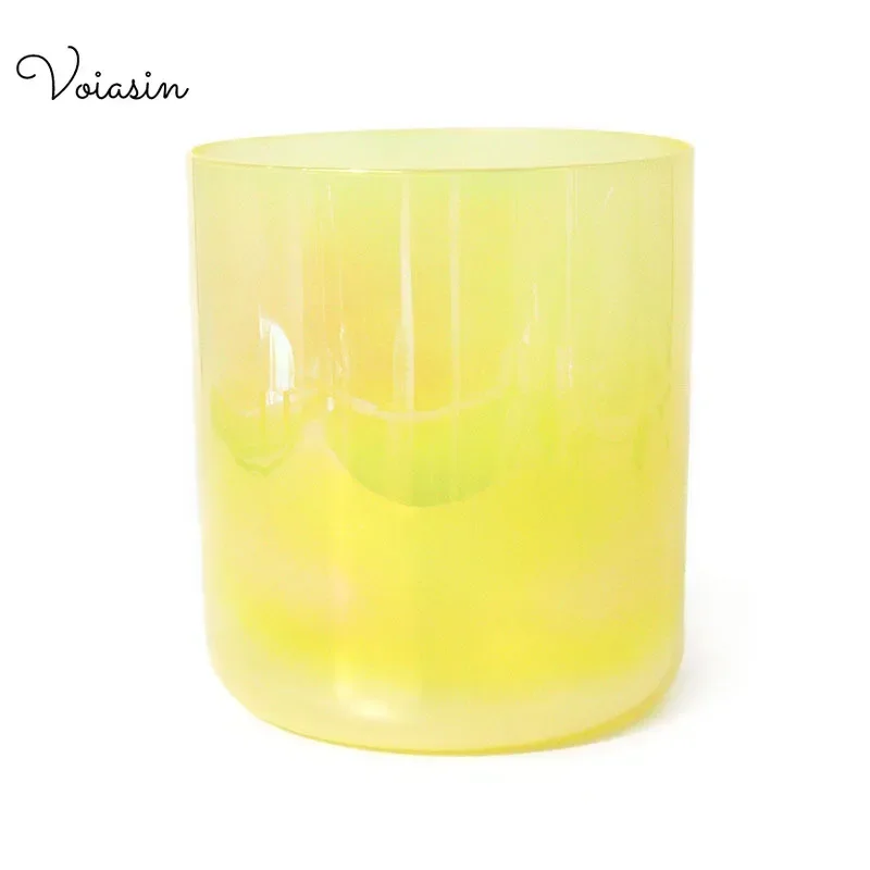 6/7/8Inch Bright Yellow Alchemy Clear Quartz Crystal Singing Bowl Top Level Meditation Sound Therapy Relaxing Sounds Bowls