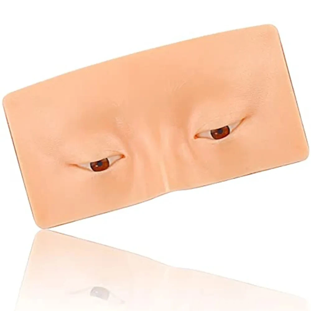 1PCS Bag Package Silicone Face Board Pad Permanent Makeup Eyebrow Liner Tattoo Practice Skin Microblading Training Hand Tool