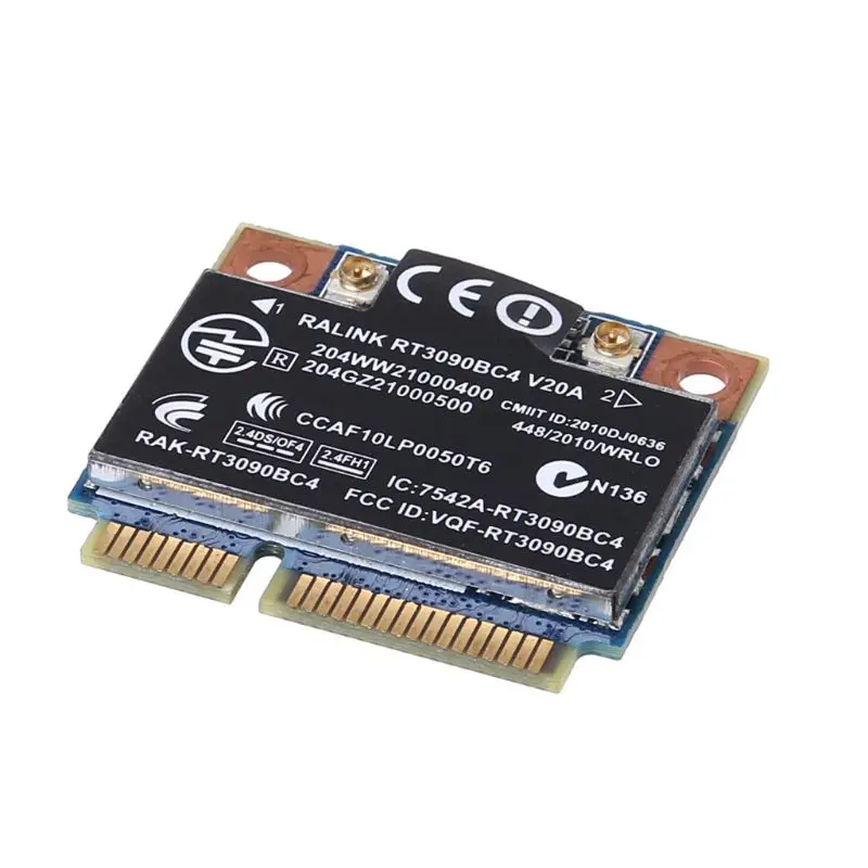 2024 New 802.11b/g/n Half Mini PCie Wireless Adapter WiFi Card Bluetooth-compatible 3.0 for HP CQ42/ CQ62/ G56/ CQ56/ DV6