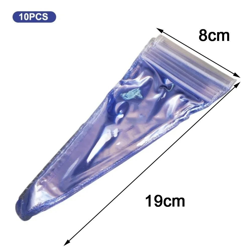 10Pcs PVC Hair Scissor Sleeves Waterproof Self-Sealing Disposable Scissors Bag Tool Protection Bag Sharpening Aftercare