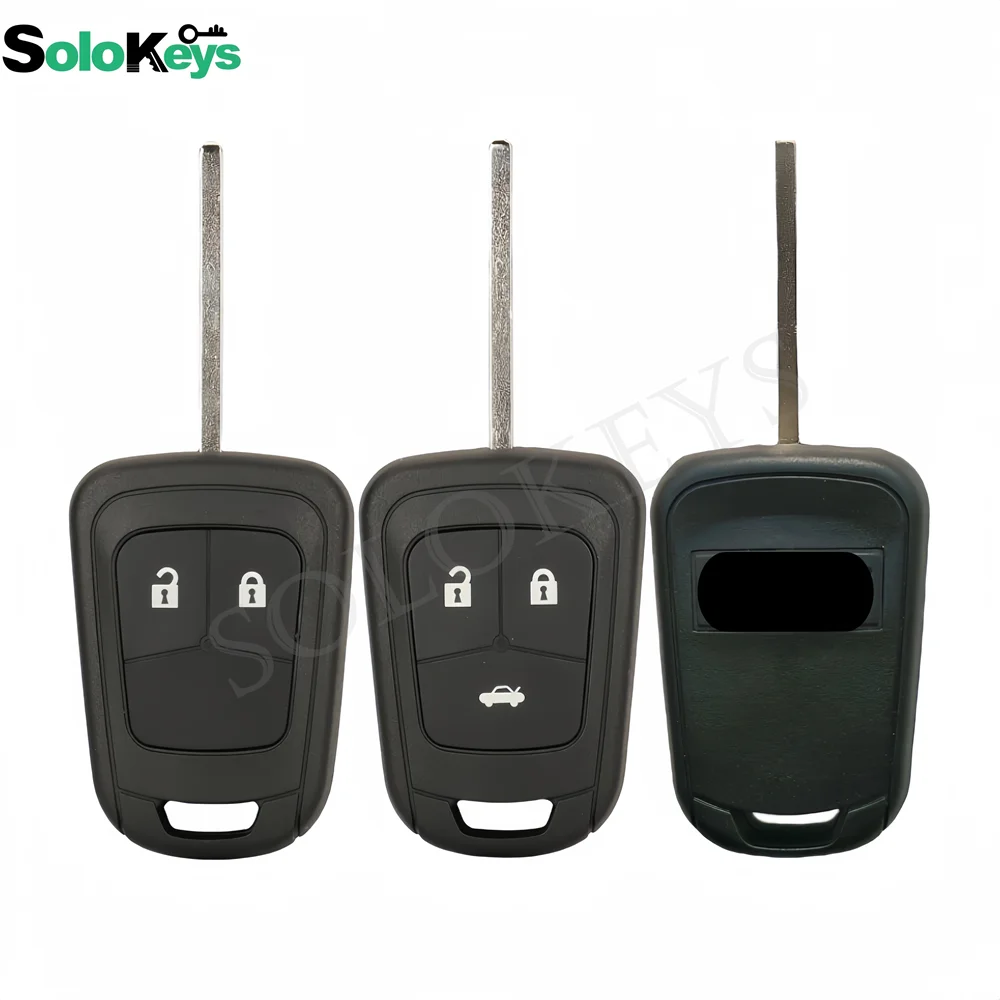 5Pcs/Lot SOLOKEYS For Chevrolet Aveo Cruze Equinox Impala Malibu Sonic Opel Camaro Capa Replacement Transponder Chip Key Shell