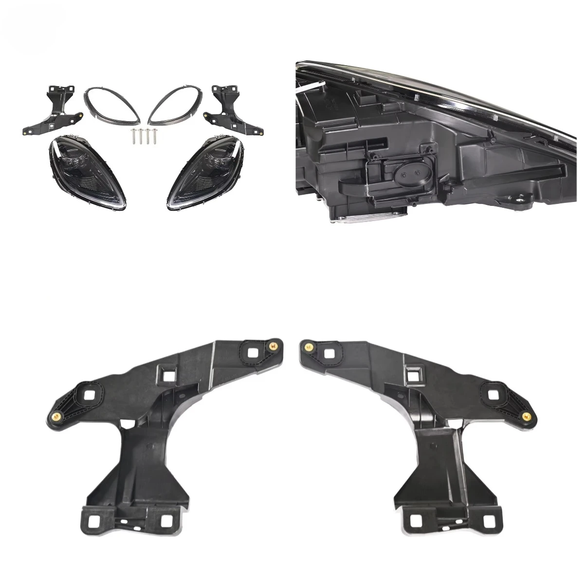 KM for 14-21 Macan 95B Upgrade 2022-up 95B.3 Style matrix PDLS Headlight Headlamp Front Light Plug & Play Replacement