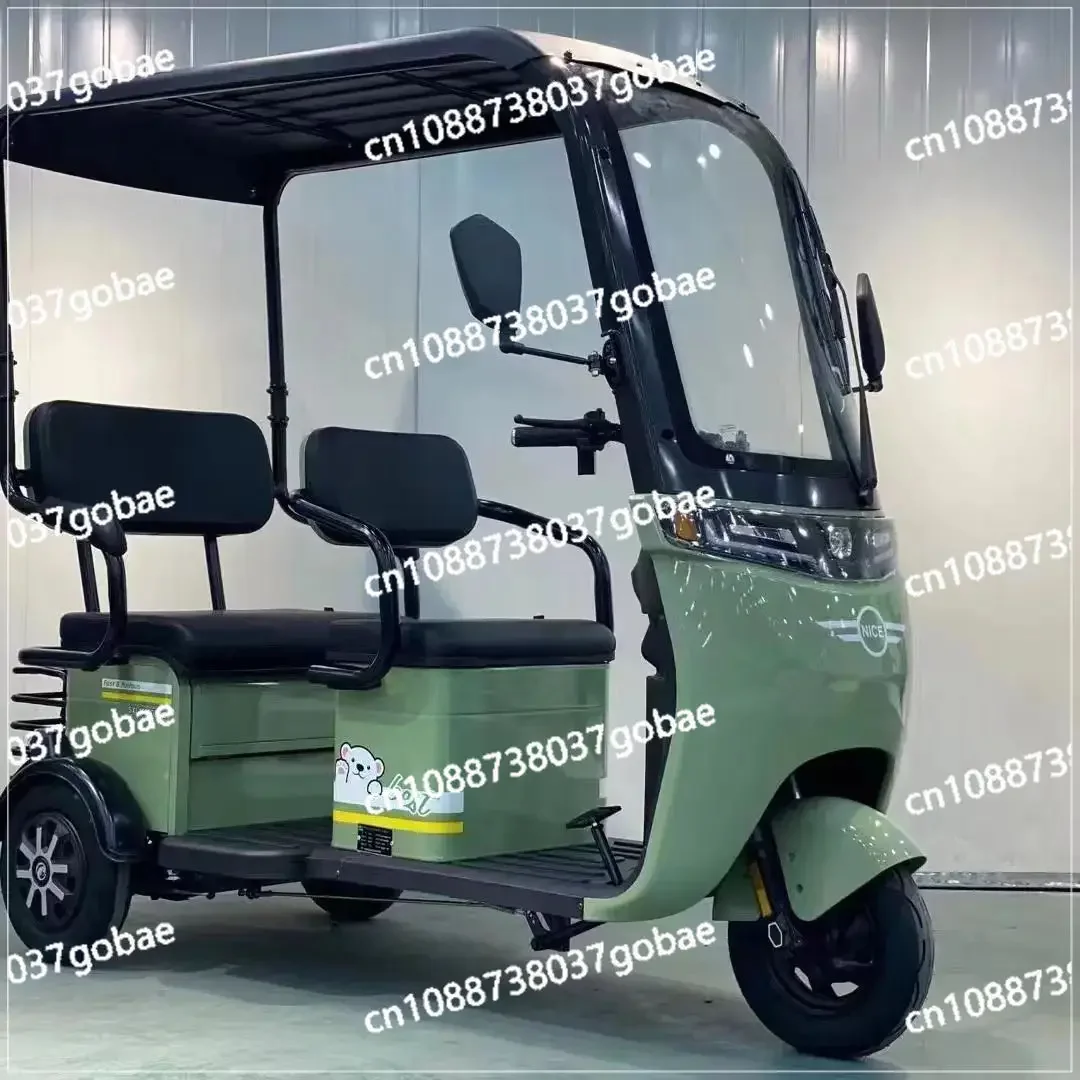 Caped Elderly Leisure Electric Tricycle Adult Transportation Electric Small Household Battery Car Manufacturer