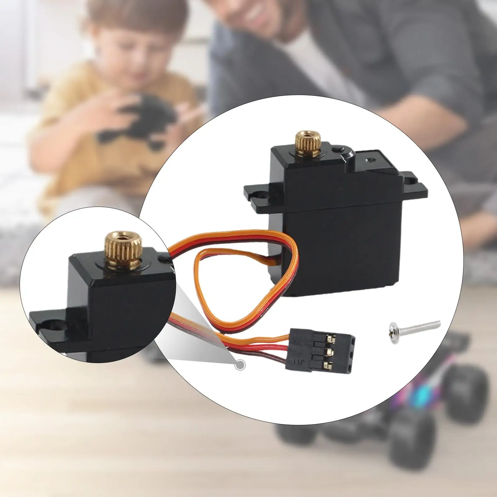 

1/16 RC Car Servo Lightweight Remote Control Car Accessory Parts Replace for 16102Pro 16201PR 16101Pro 16103Pro RC Model Cars