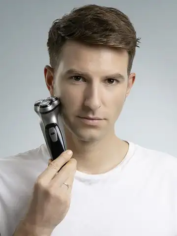 ENCHEN Blackstone Electrical Rotary Shaver for Men 3D Floating Blade Washable Type-C USB Rechargeable Shaving Beard Machine
