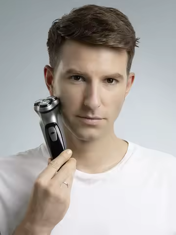 ENCHEN Blackstone Electrical Rotary Shaver for Men 3D Floating Blade Washable Type-C USB Rechargeable Shaving Beard Machine