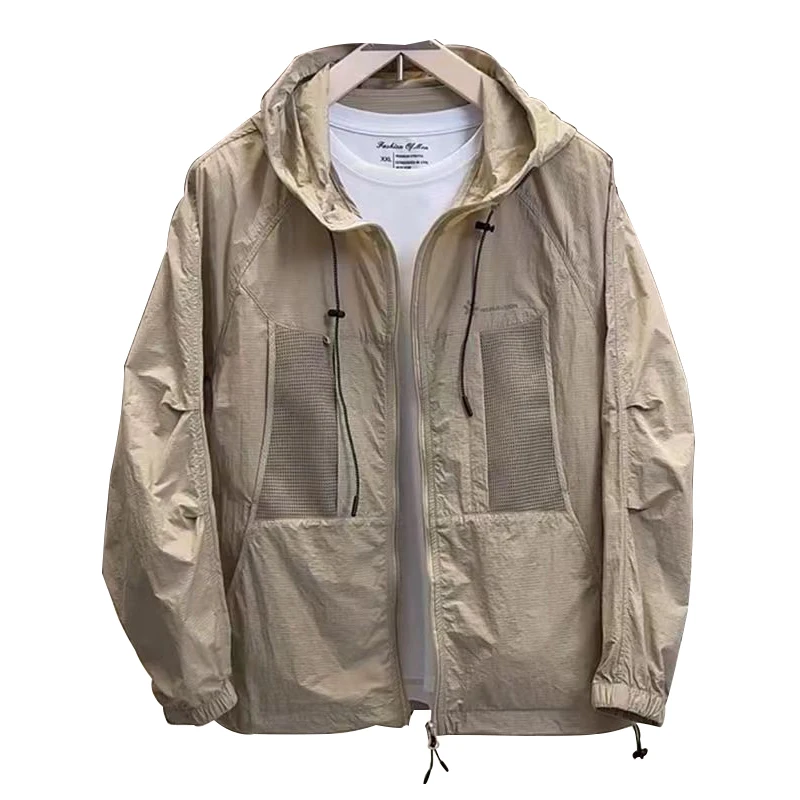 

Summer New Outdoor Hat Sun Protection Clothing Men's Trendy Brand Lightweight Qui Dry Sports Ice Silk Me Breathable Jaet