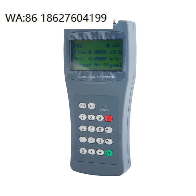 Handheld Clamp On Ultrasonic Flow Meter Portable Liquid Flow Measuring Instrument