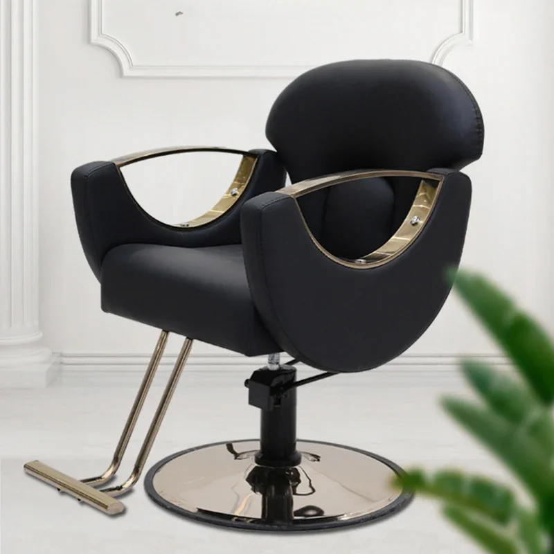 

Barbershop Swivel Perm Lift Barber Chair Hairdresser Barber Chair Hair Dyeing Swivel Silla De Barbería Salon Furniture