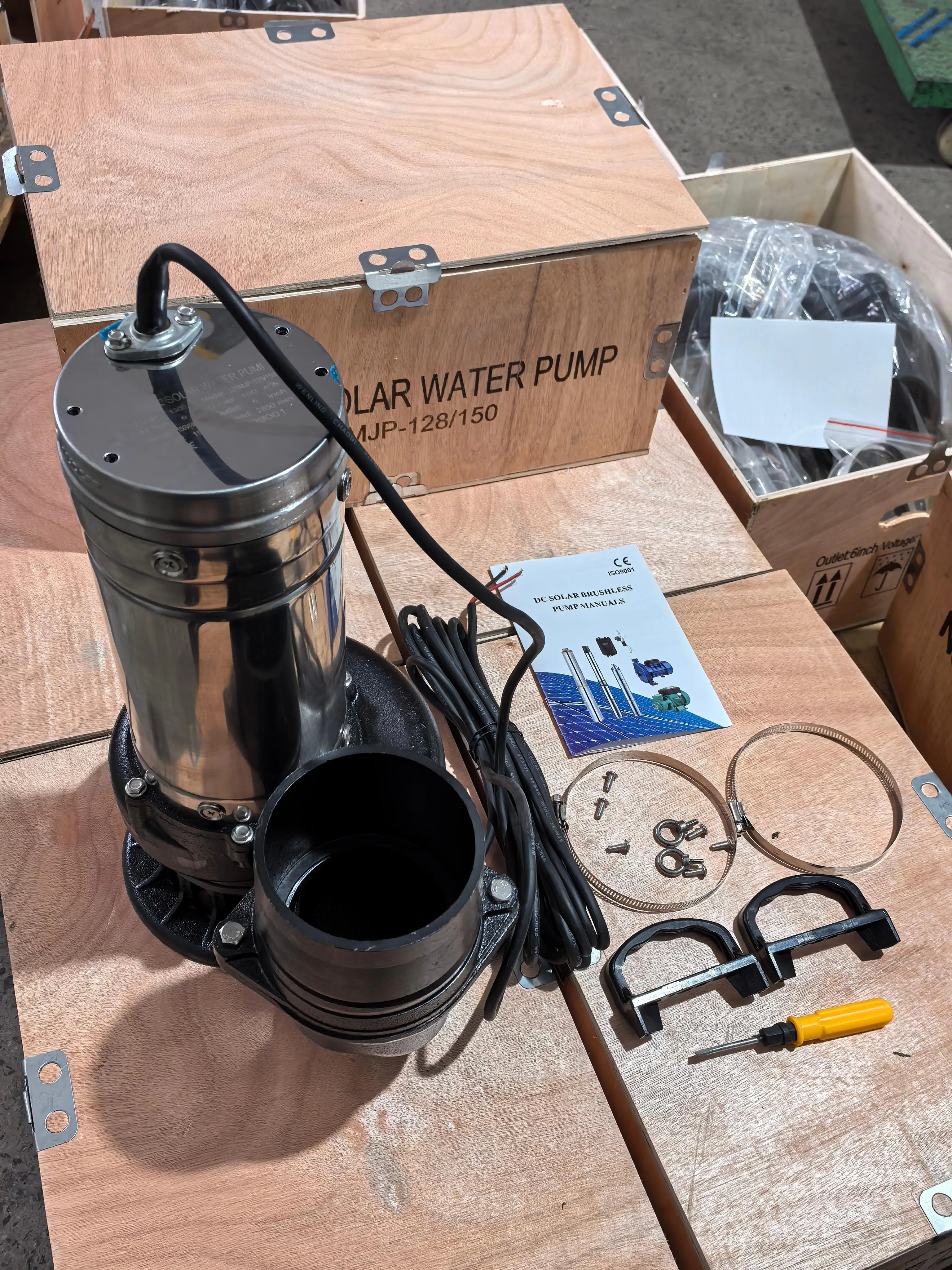 2026 5Inches 100m³/h 1hp Submersible Water Pump Solar Water Pump Solar 800W Stainless Steel For Agriculture Irrigation