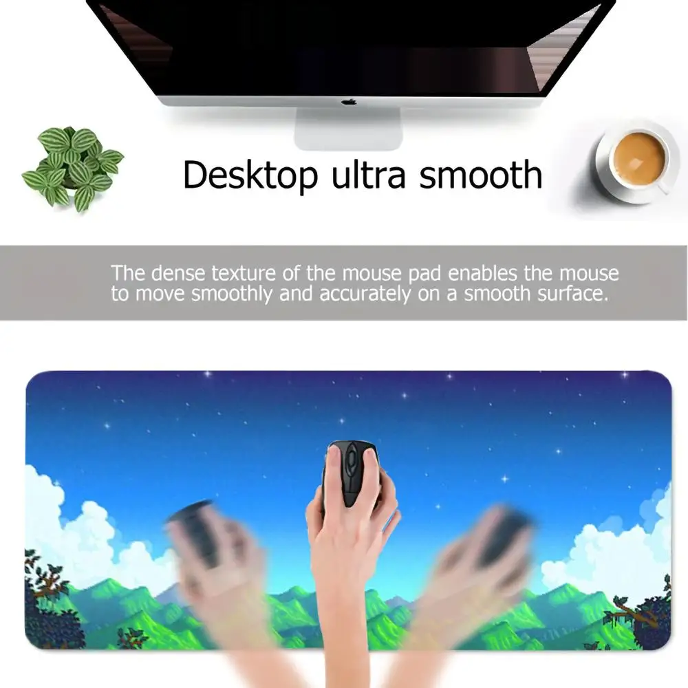 Large Stardew Anti-slip Mats Desk pads Gaming Mouse pad Speed Rug Game Table Mats Anime Keyboard MousePad For Office home