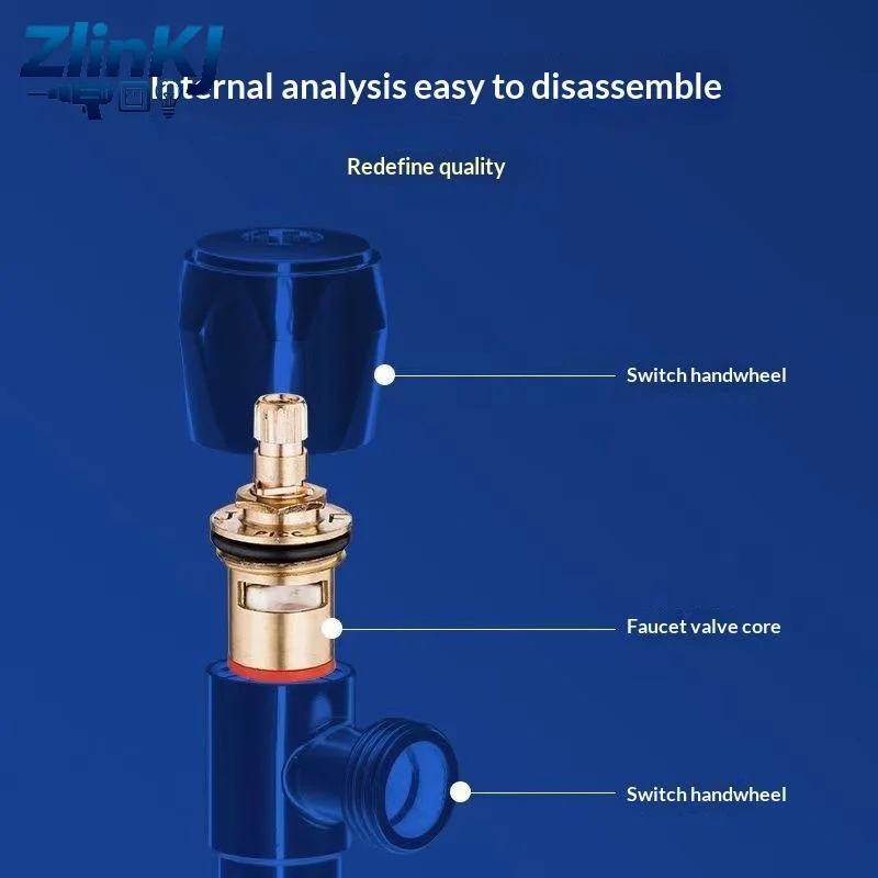Universal Replacement Tap Valves Brass Ceramic Disc Inner Faucet Valve