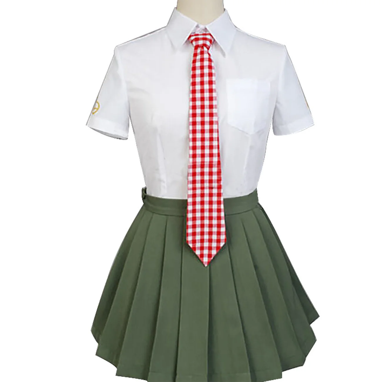 Game Cos Koizumi Mahiru Cosplay Costume Party Uniform Full Set Female Green JK Suit