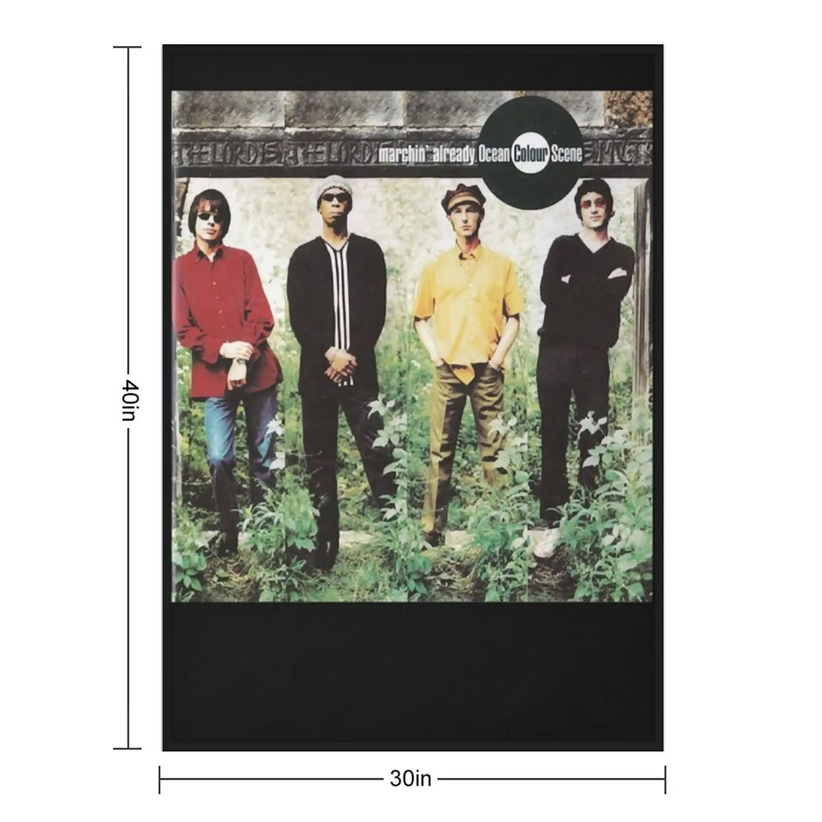 Ocean Colour Scene Marchin&x27; Already Classic T-Shirt.png Throw Blanket Loose Winter beds Camping Thin cosplay anime Blankets