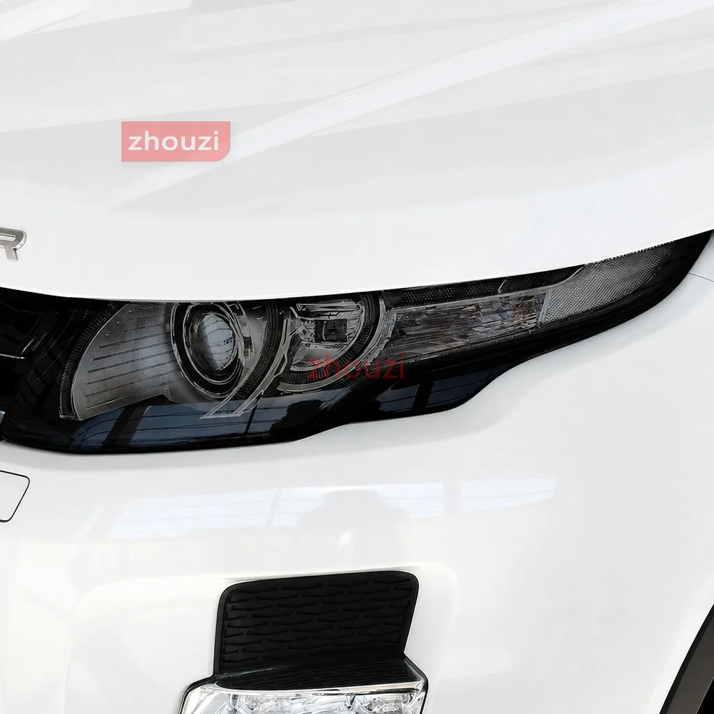 For Land Rover Discovery 4 5 Defender Range Rover Sport Evoque Velar Car Headlight Protective Film Smoked Black TPU Sticker