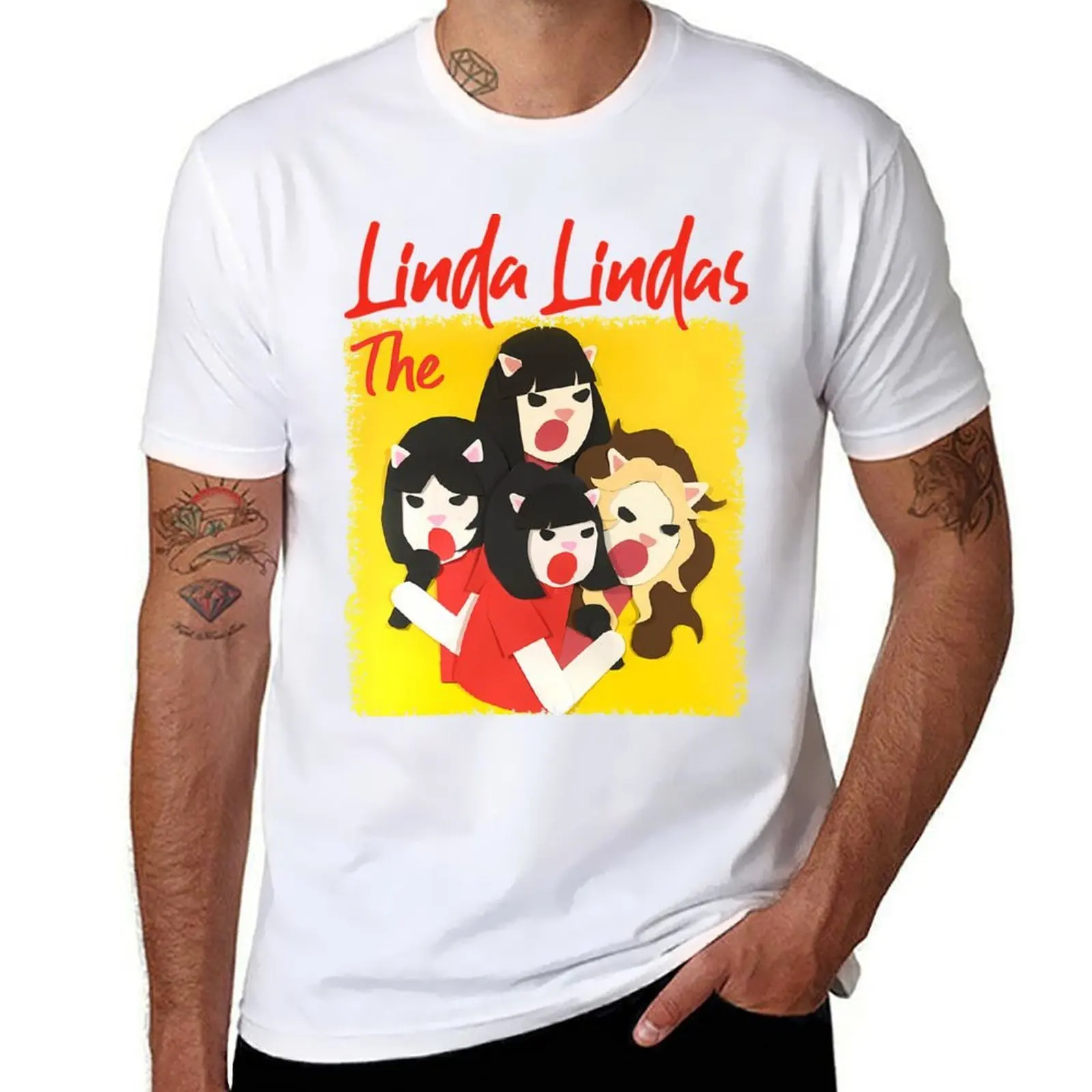 

The Linda Lindas Artwork T-Shirt black cotton t-shirt plain for man package t shirts for man slim fit T-Shirt
