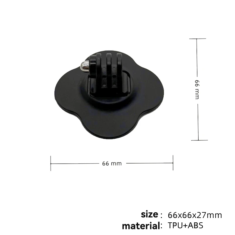 Supporto per casco flessibile universale per GoPro 13 12 11 10 9 Insta360 X4 X5 Ace Pro Base adesiva piatta curva Accessorio per fotocamera sportiva