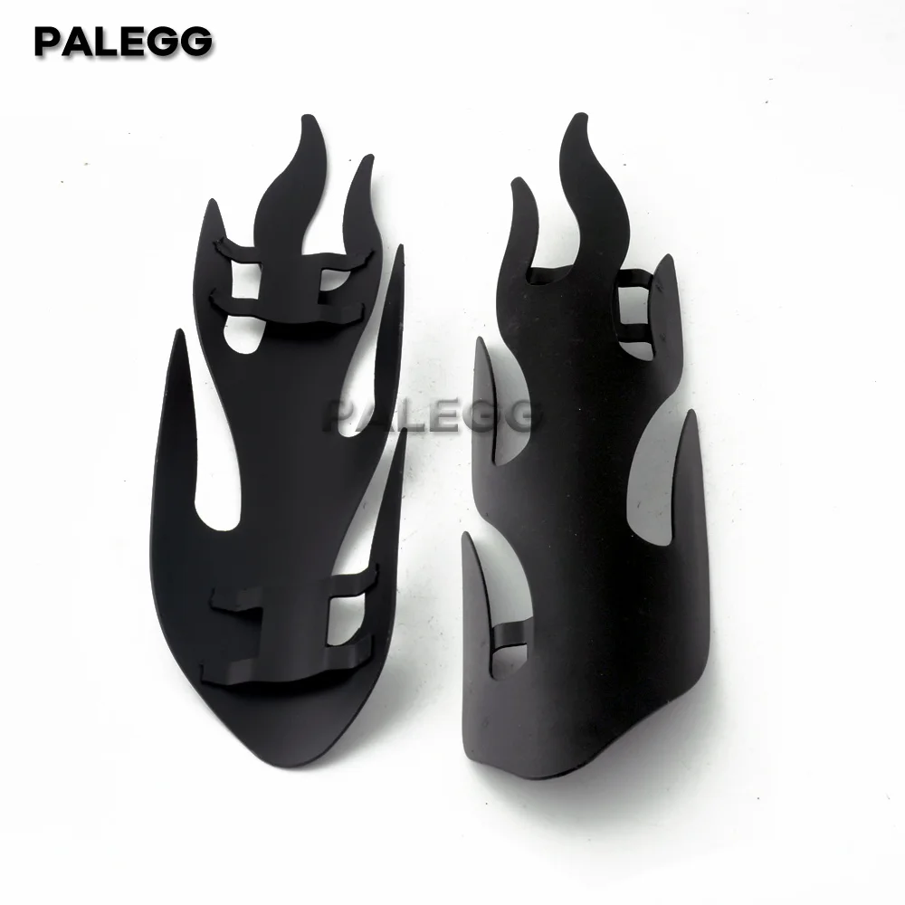 1PC Retro Flame Style Motorcycle Exhaust Muffler Pipe Heat Shield Cover Protector Iron For Choppers Cruisers