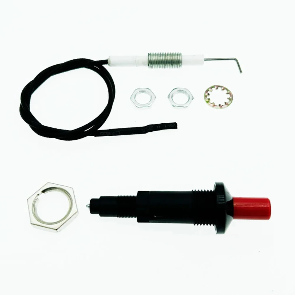 Piezo Spark Igniter for Oven Gas Grill Push Button Home Kitchen Stove Parts with Length 50cm Cable BBQ Appliance Accessories